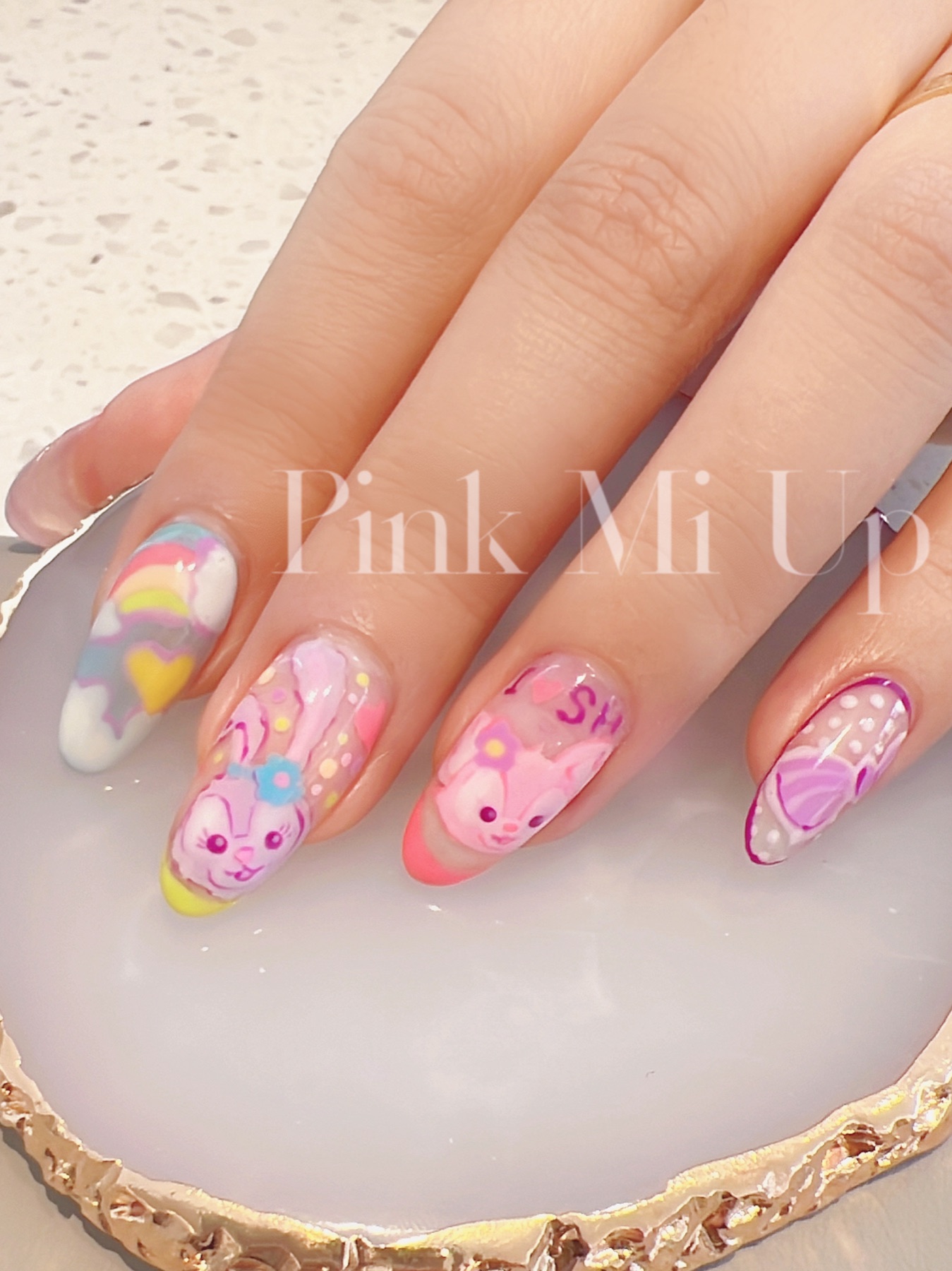 Hand-painted nails